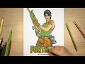 How To Draw Fortnite Characters Print Out