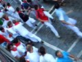 Gored by bull, Pamplona, Spain