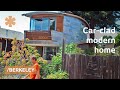 Upscale Bay Area home made from salvaged car roofs & windows