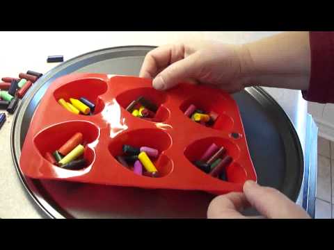 crayons - Kids can help with these, a great way to use up broken crayon pieces. These could be included in treat bags for Valentine's Day. I found this during an on-li...