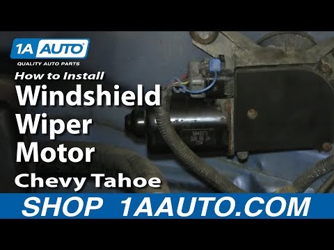 How To Install Replace Windshield Wiper Motor 1995-99 Chevy Tahoe GMC Yukon