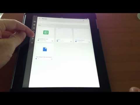 Using Google Drive on iPad and iPhone (iOS) Tutorial 2013