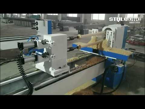 Double Axis Automatic CNC Wood Lathe for Baseball Bats
