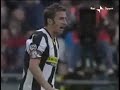 Juventus Palermo 1-2 gol di miccoli, del piero, Mchedlidze
