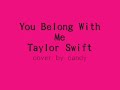 me singing you belong with me