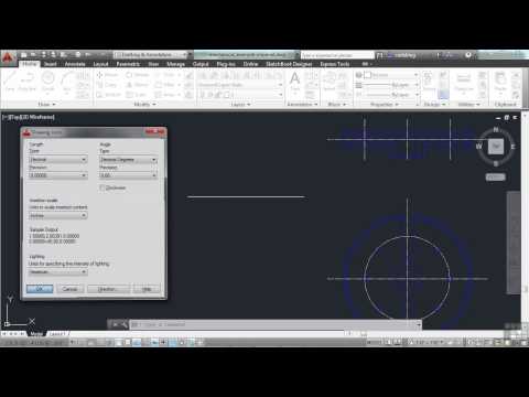 how to change units in autocad