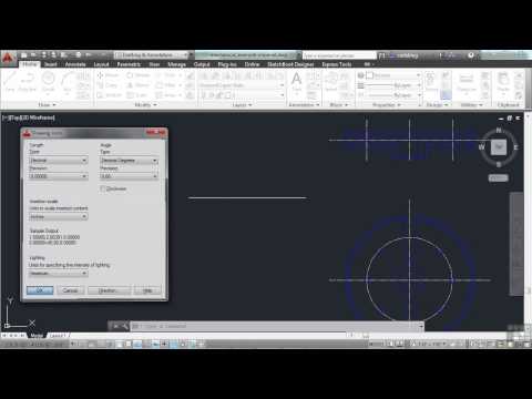 how to set units in autocad