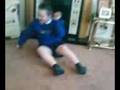 my little brother doing the splits