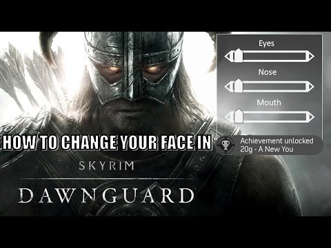 how to change your face in skyrim