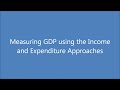 Watch 'Measuring GDP using the Income Approach and the Expenditure Approach'