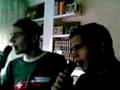 Mi primo Jose y er Rafa cantando al singstar