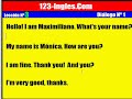 curso de inglés  lección 3  diálogo nº 1