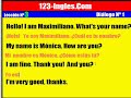 curso de inglés  lección 3  diálogo nº 1