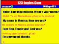 curso de inglés  lección 3  diálogo nº 1