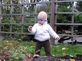 Mimi Sings in Yard