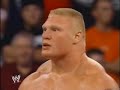 WWE raw- The Rock intimidating Brock Lesnar