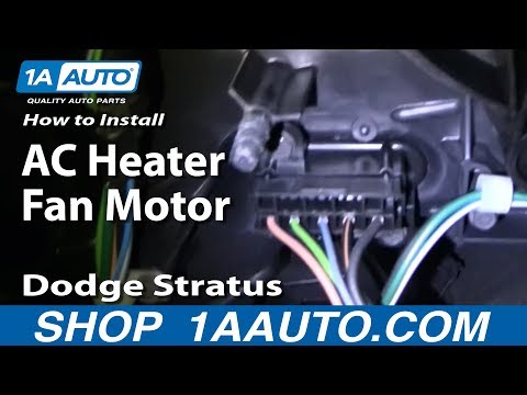 How to Install Replace AC Heater Fan Motor Dodge Stratus 4 door 01-06 1AAuto.com