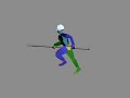 3ds Max Biped Animation Man Run With Object