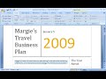Word 2007 Demo: Build a document with building blocks