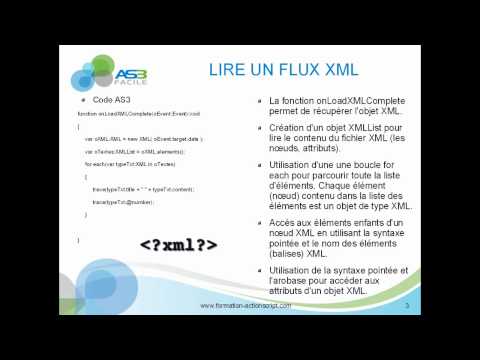 0 Comment charger et lire des données XML en AS3 ?