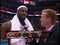 LeBron James tries to play with injured back April 5 08