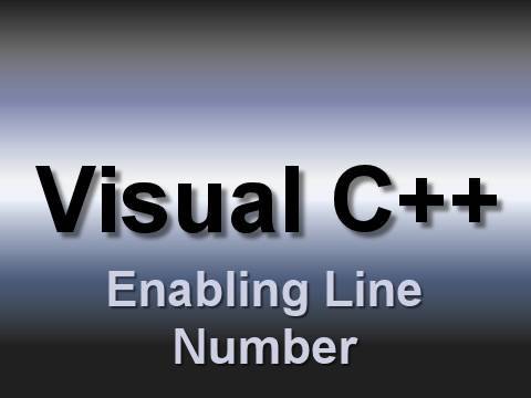 how to enable line numbers in visual studio