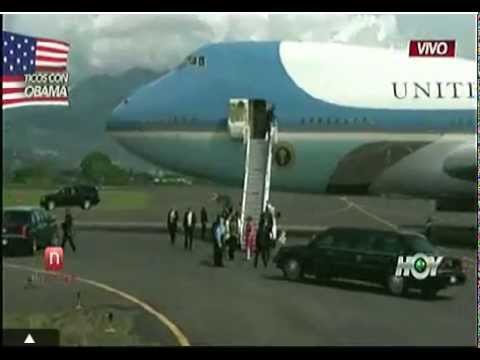 Llegada de Barack Obama a Costa Rica