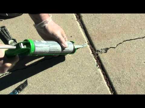 how to repair aggregate driveway crack
