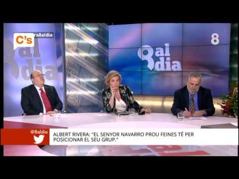 C's - Albert Rivera.Tercer grado en 8Tv con Pilar Rahola, Rafel Nadal y José Antich 18/12/2013