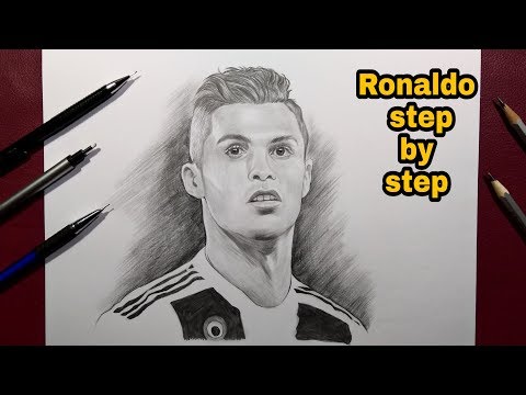 video-linktoworks-How to draw Ronaldo step by step easy