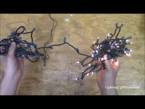 how to repair christmas tree lights