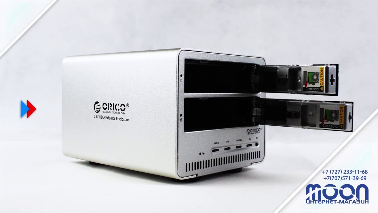 Док станция HDD 3 5 ORICO 9528RU3 EU SV 2xHDD