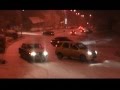 2009 Pécs havas jeges út csúszkáló balekokkal