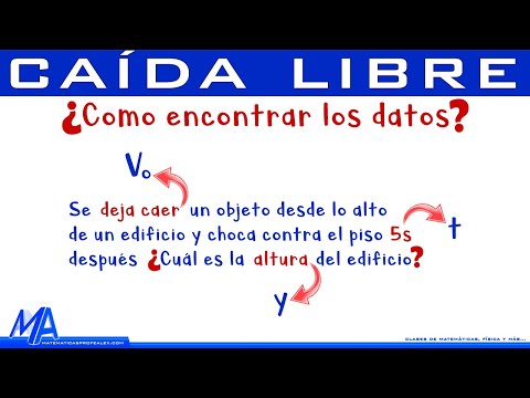 Caída libre | Cómo reconocer los datos