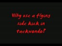 Taekwondo for fighting: Flying side kick