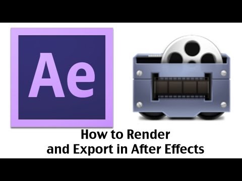 how to properly render in after effects