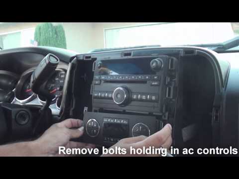 How to remove factory stereo chevy silverado 2007 and up