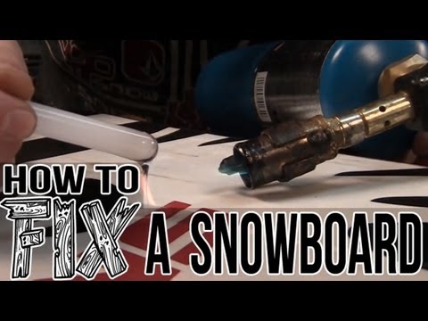 how to repair snowboard edge