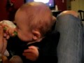 Cian eating pears