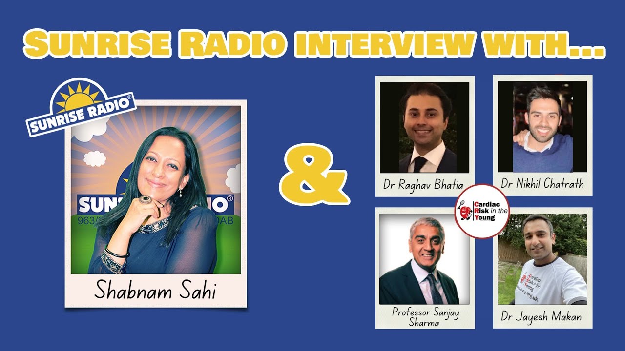 Sunrise radio talks to Prof Sanjay Sharma, Dr Jayesh Makan, Dr Raghav Bhatia and Dr Nikhil Chatrath