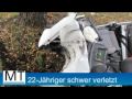 Hille: 22-Jähriger bei Verkehrsunfall schwer verletzt