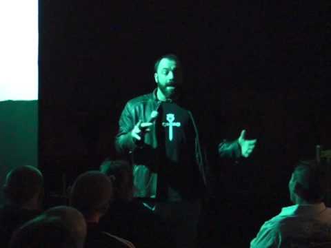 Joe Rogan comedy in a cafeteria, Birmingham