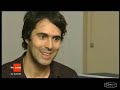 tim rice-oxley, pianiste de keane, en interview pour le t�l�vision belge.