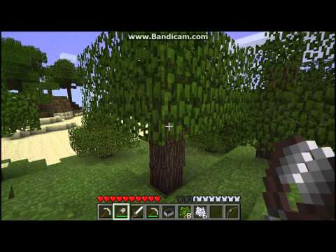 how to collect leaves minecraft