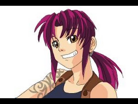 video-linktoworks-How to draw Revy, Rebecca Lee from Black Lagoon