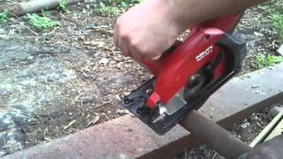 hilti SCM 22-A против кругляка 45 мм