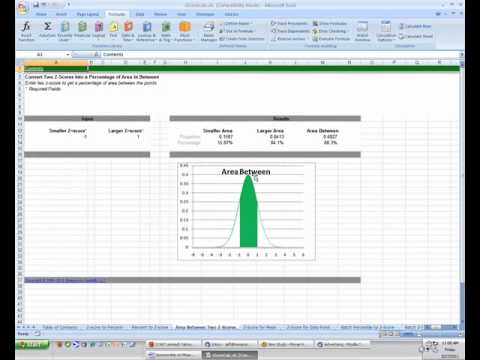 how to determine z score in excel