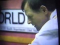 A spectator gets thrown out the crowd and Alex argues with the referee John Williams in his 1994 World Championship encounter with Ken Doherty.