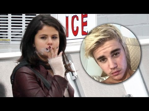 Justin Bieber escribe canción para Selena Gomez y ella...fumando!