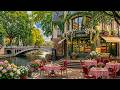 MORNING JAZZ CAFE 🌿 COZY COFFEE SHOP AMBIENCE WITH WARM MAY ..